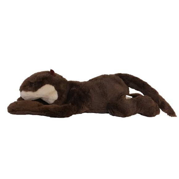 Vintage Wildlife Artists Brown River Otter Realistic 21" Plush Stuffed Animal - Picture 1 of 10
